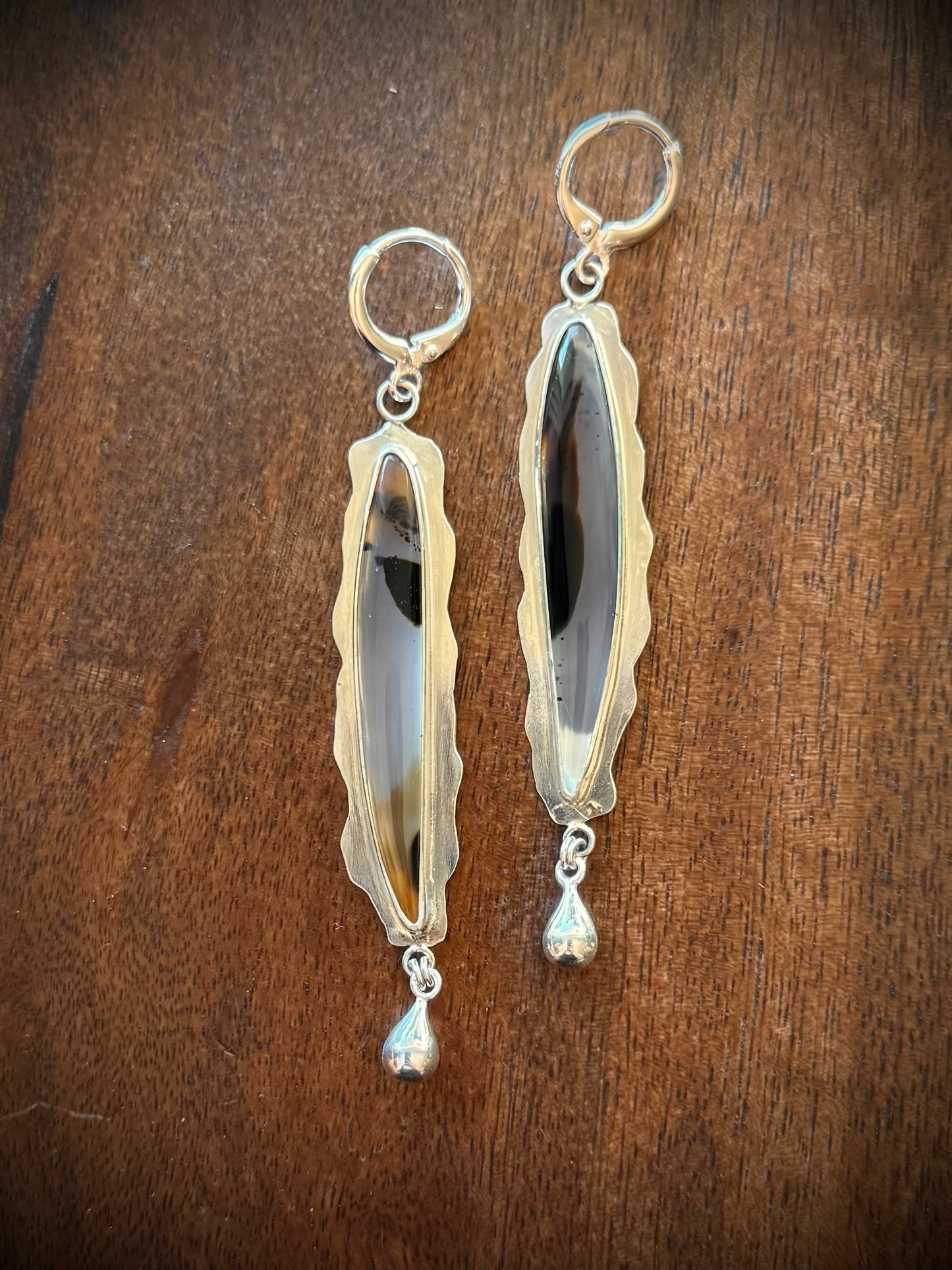 Montana Agate Drop Earrings