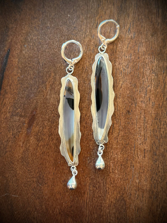 Montana Agate Drop Earrings