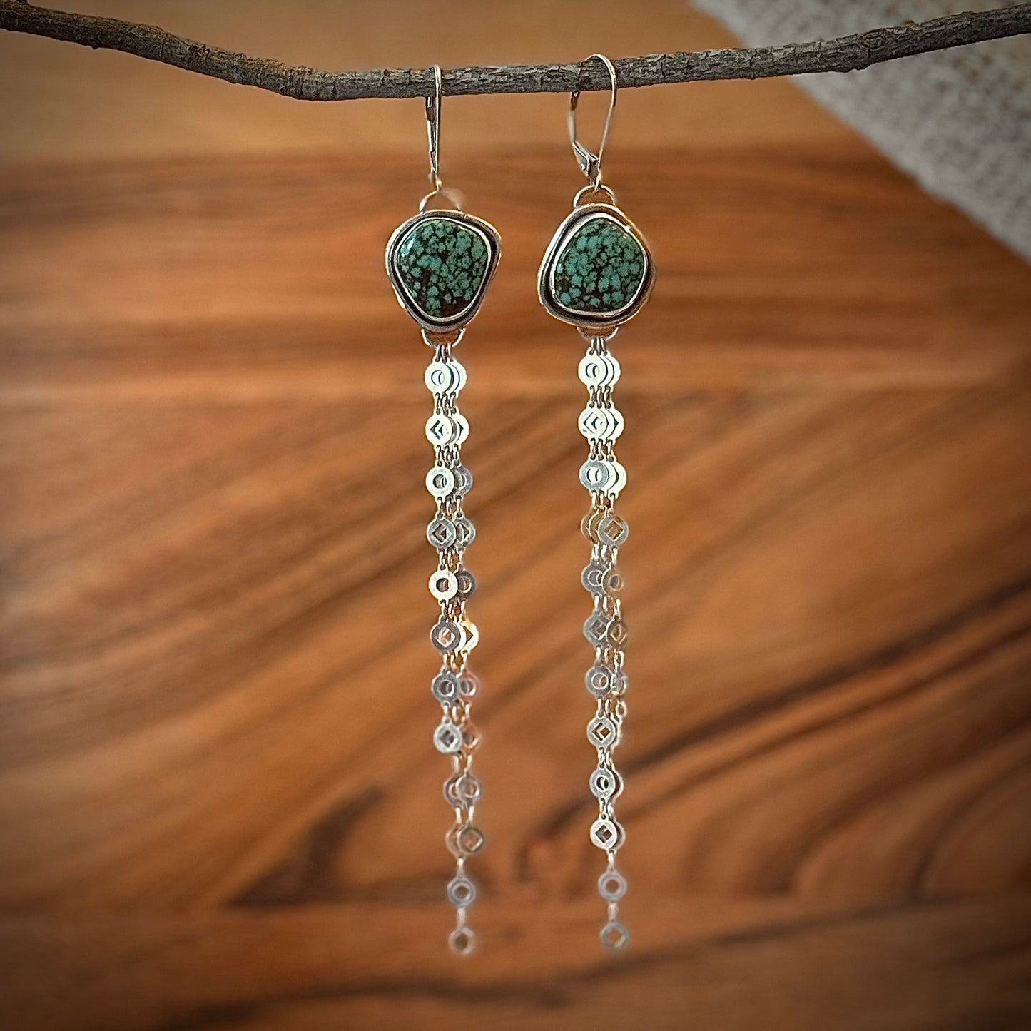 Turquoise Fringe Earrings