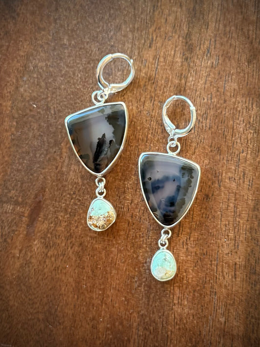 MT Agate & MT Turquoise Earrings