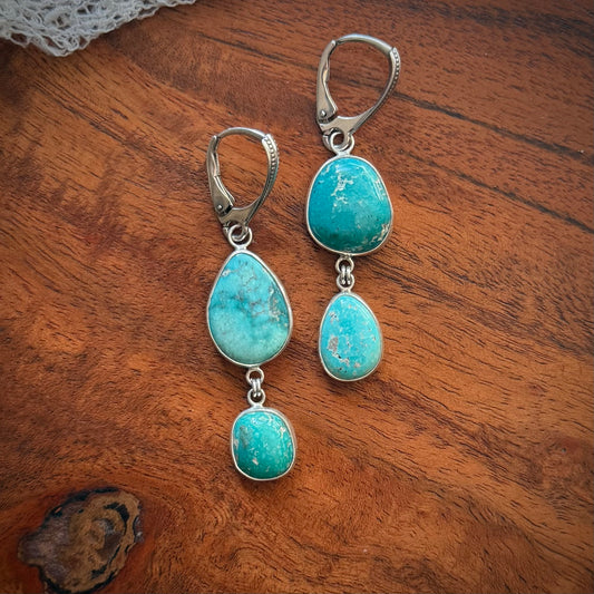 Whitewater Turquoise Earrings