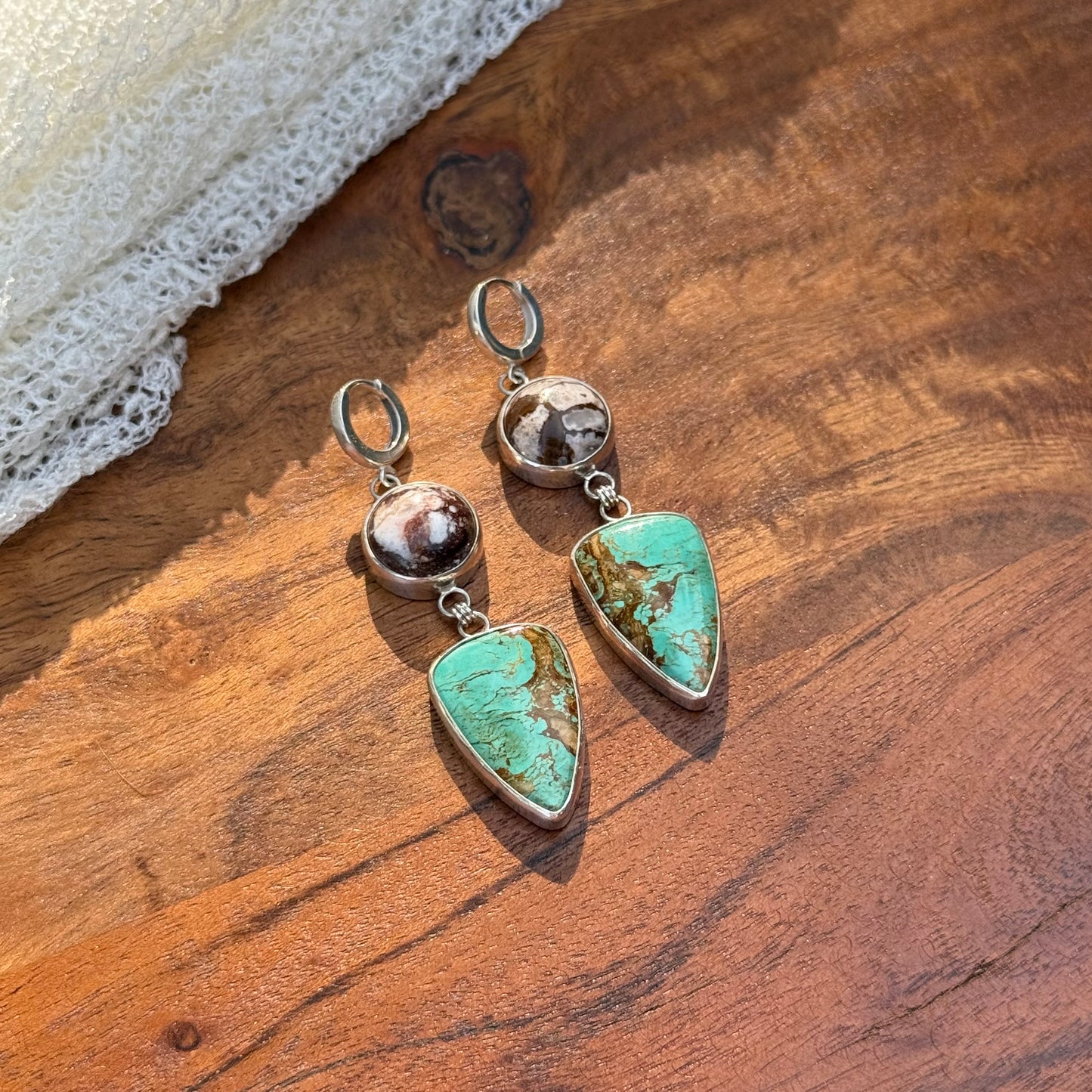 Wild Horse & Nevada Turquoise Earrings