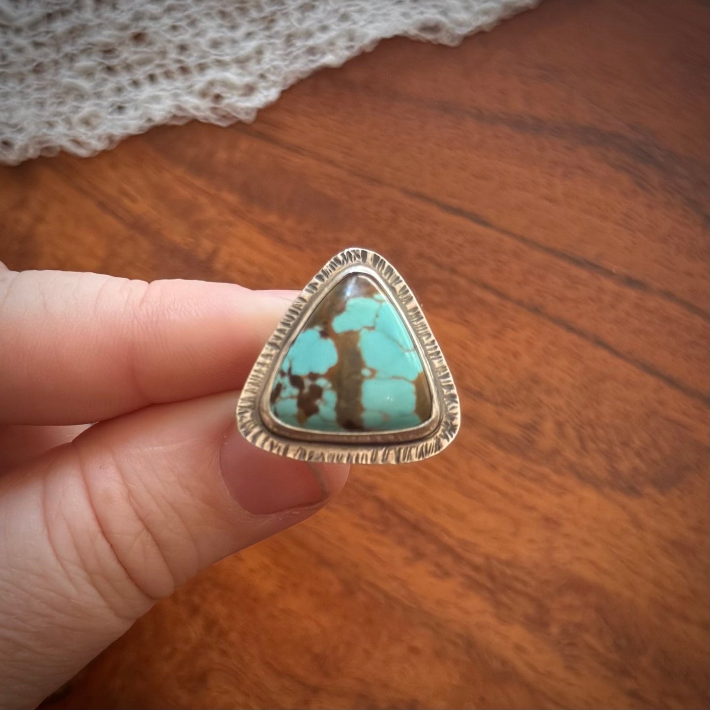 Number 8 Turquoise Ring (size 5)