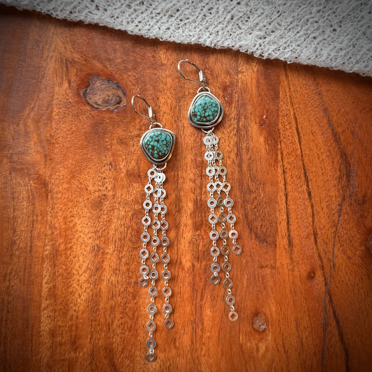 Turquoise Fringe Earrings