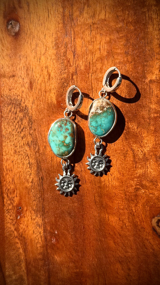 Royston Turquoise Sun Earrings