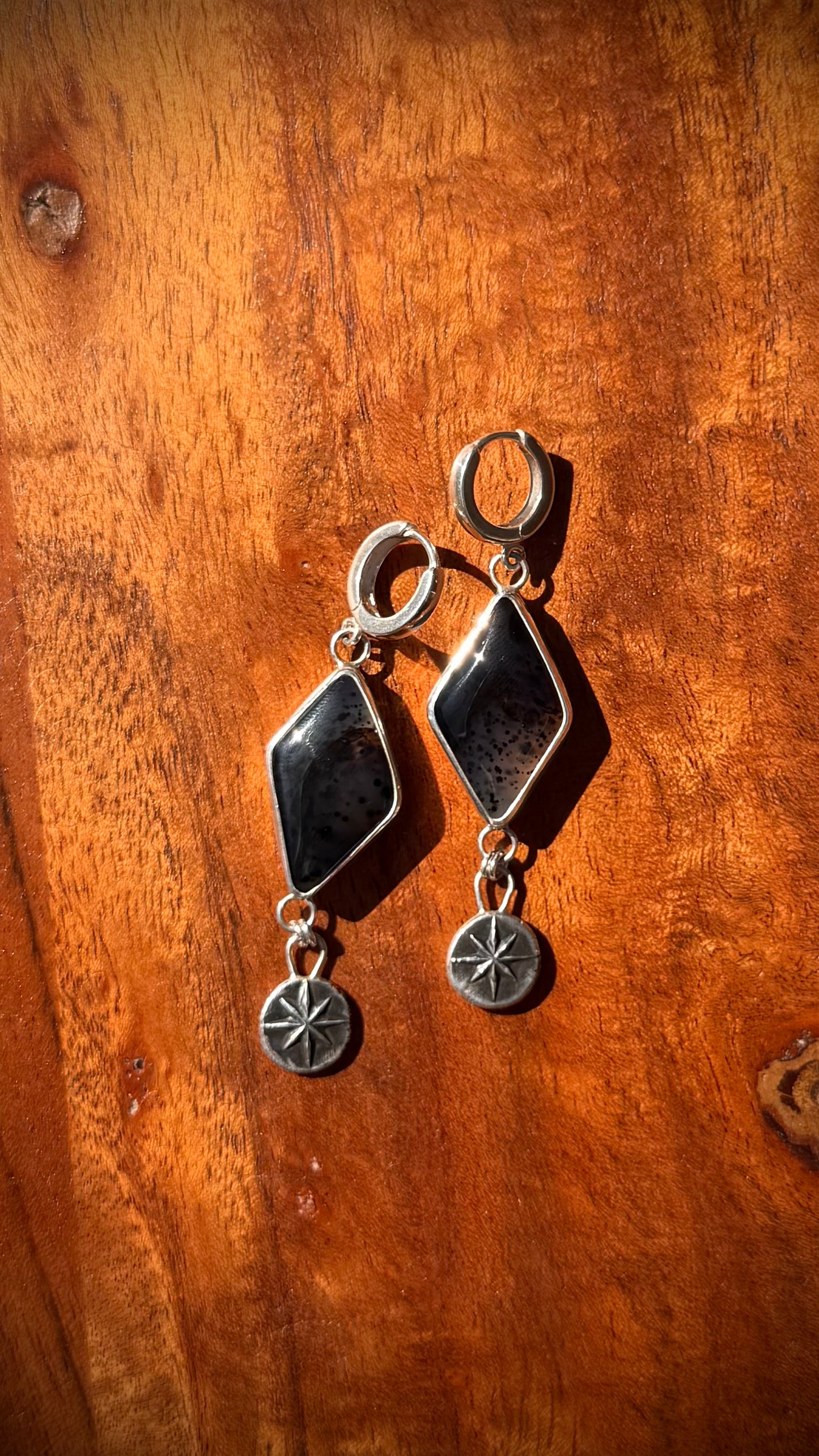 Montana Agate Star Earrings