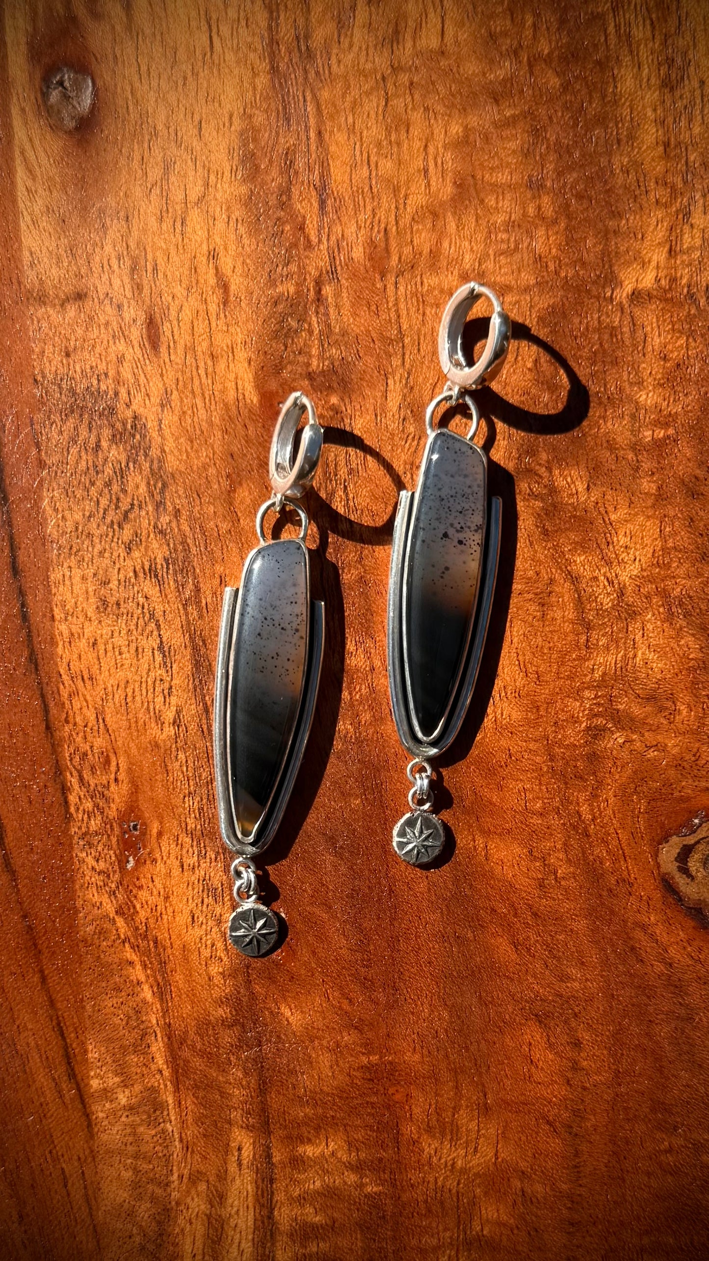 Montana Agate Star Earrings