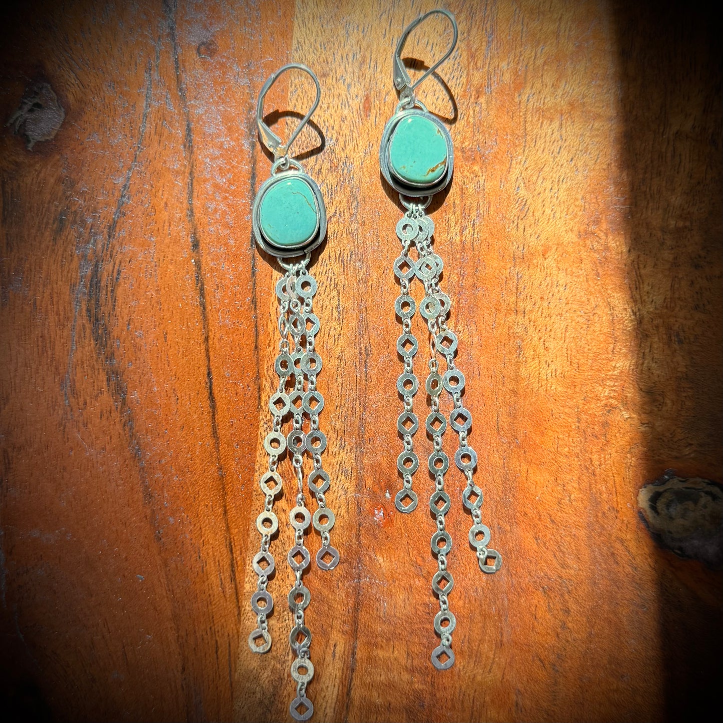 Turquoise Fringe Earrings